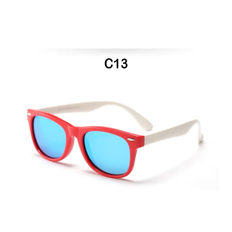 Kids Sunglasses Children Polarized Sun Glasses Boys Girls Glasses Silicone Safety Baby Shades UV400 Eyewear Age 3-12