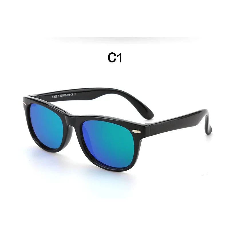 Kids Sunglasses Children Polarized Sun Glasses Boys Girls Glasses Silicone Safety Baby Shades UV400 Eyewear Age 3-12