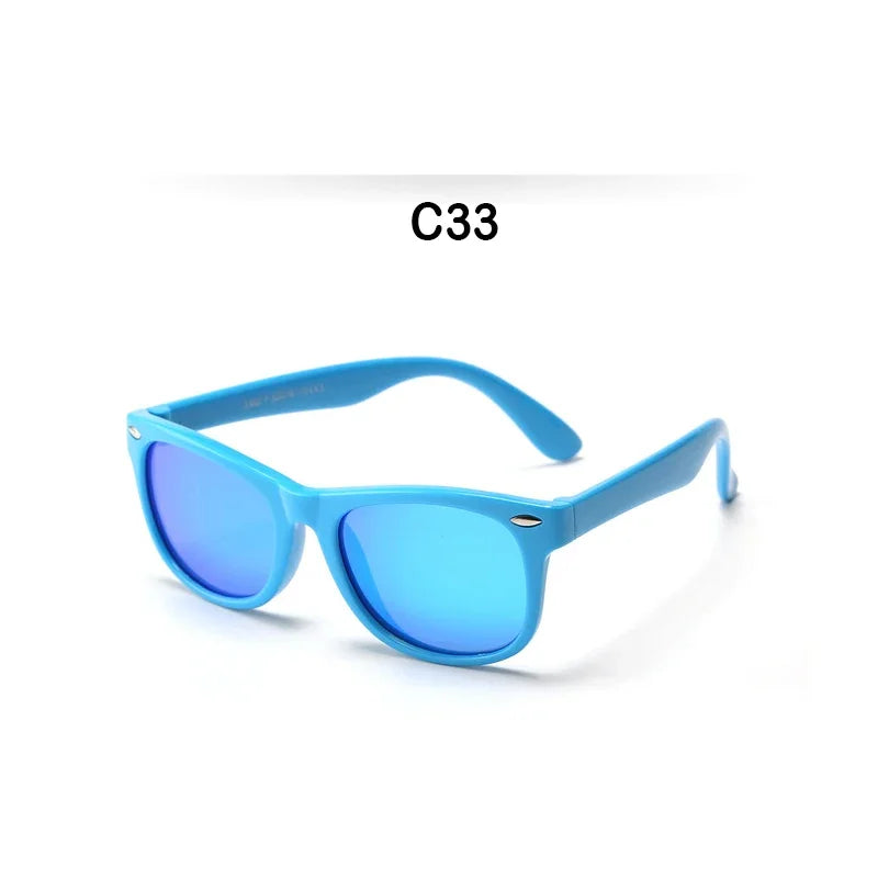 Kids Sunglasses Children Polarized Sun Glasses Boys Girls Glasses Silicone Safety Baby Shades UV400 Eyewear Age 3-12