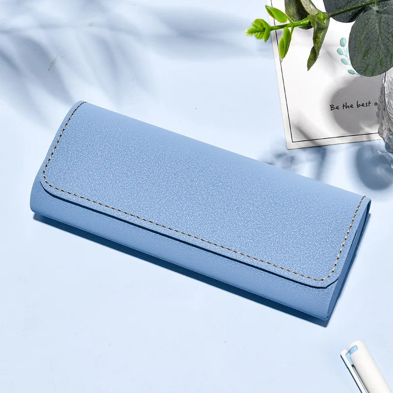 Fresh PU Glasses Case Women Creative Personality Sunglasses Box Glasses Storage Box Eyewear Protection Containers