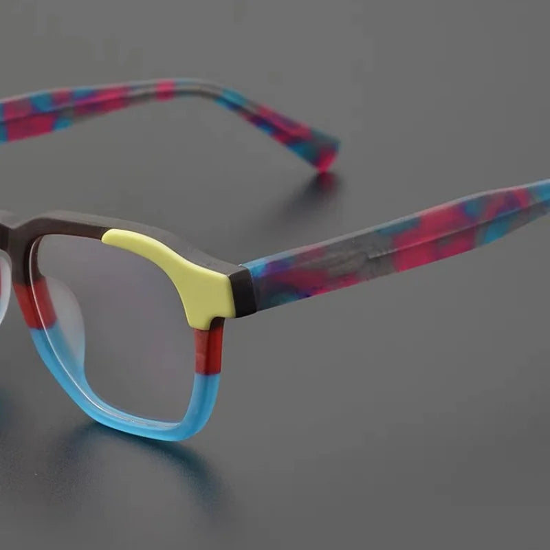 Frosted texture glasses frame for men and women color matching myopia prescription glasses acetate optical glasses frame fashion