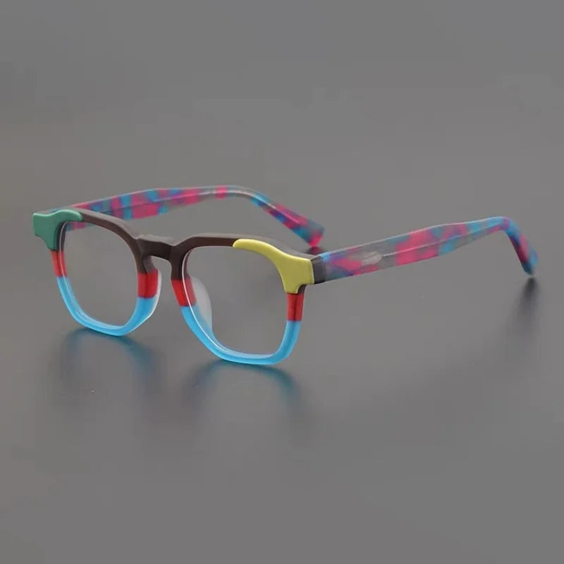 Frosted texture glasses frame for men and women color matching myopia prescription glasses acetate optical glasses frame fashion