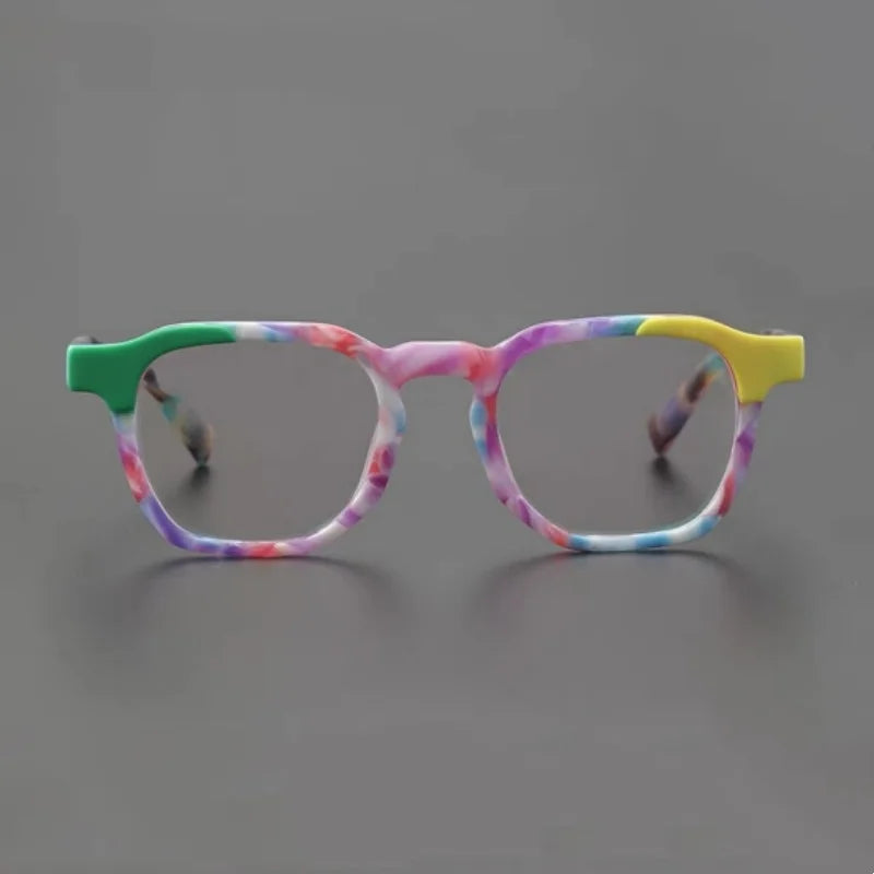 Frosted texture glasses frame for men and women color matching myopia prescription glasses acetate optical glasses frame fashion