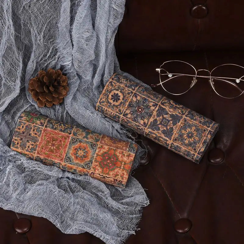 Grain Mural Glasses Case Women Creative Sunglasses Box Glasses Storage Box Eyewear Protection Containers
