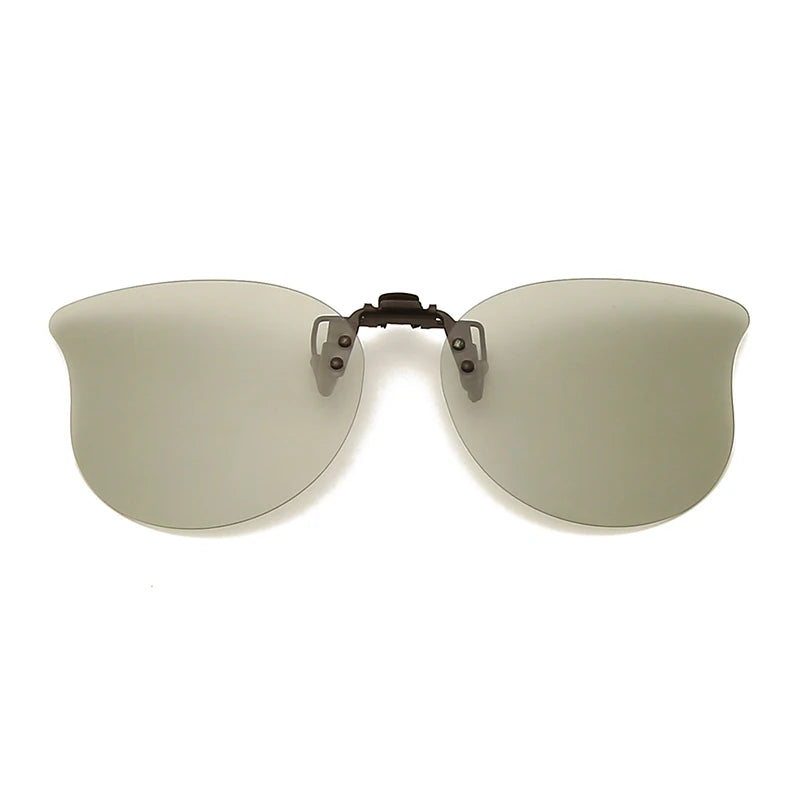 HOOLDW Polarized Clip On Sunglasses Men Women Photochromic Sun glasses Night Vision Glasses Anti Glare Driving Goggles Eyewear