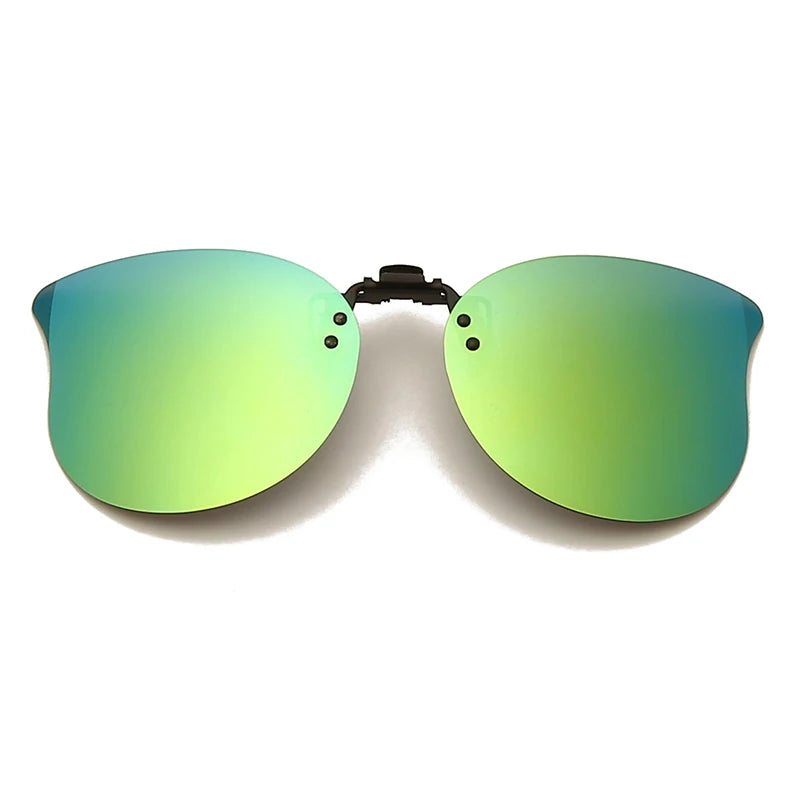 HOOLDW Polarized Clip On Sunglasses Men Women Photochromic Sun glasses Night Vision Glasses Anti Glare Driving Goggles Eyewear