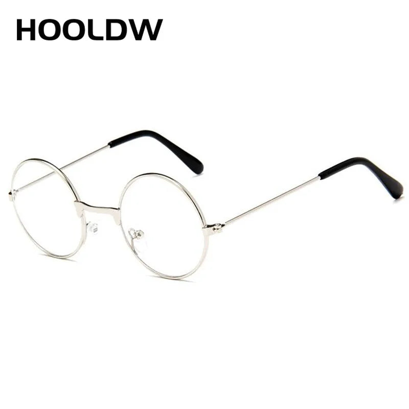 HOOLDW Retro Small Round Kids Sunglasses Metal Frame Clear Lens Children Sun Glasses Boys Girls Baby UV400 Goggle Eyewear Oculos