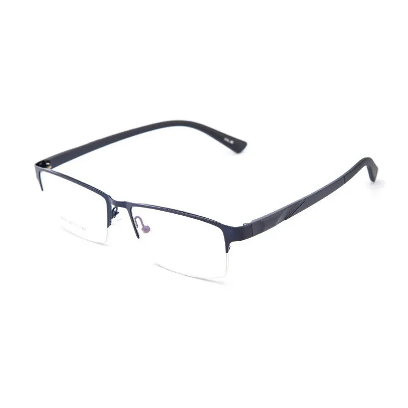 Half Rim Metal Frame Glasses For Male Ultra Light Cusual Style Square Shape Upsale Optical Eyewears