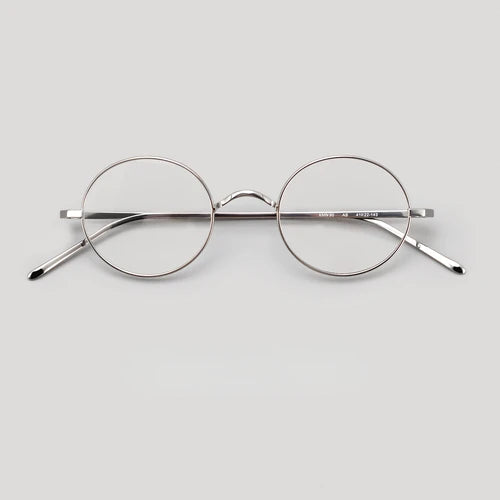 Japanese Handmade Glasses Frame Designer Eyeglasses Frames for Men  Round Frame KMN-90 Pure Titanium Anti-fog Myopia Glasses