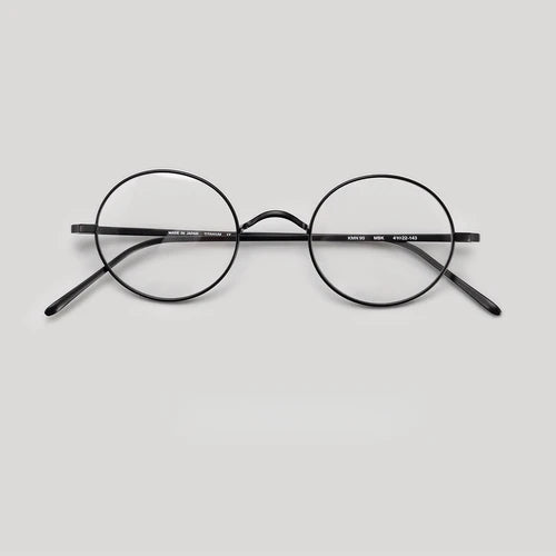 Japanese Handmade Glasses Frame Designer Eyeglasses Frames for Men  Round Frame KMN-90 Pure Titanium Anti-fog Myopia Glasses