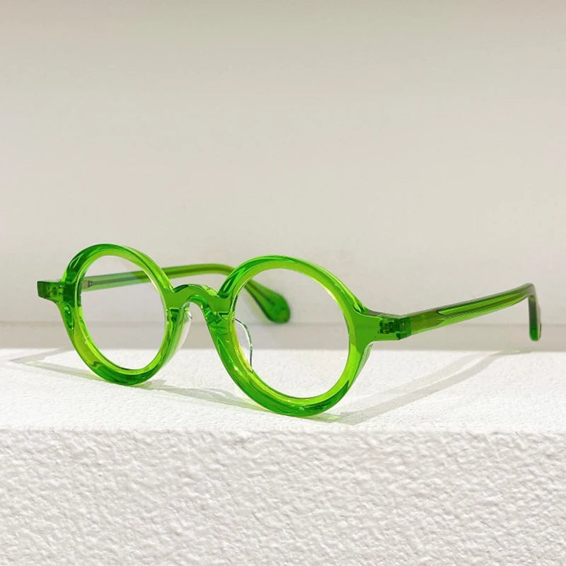 Japanese Round Acetate Original Glasses Frames High Quality Men Myopia Classical Handmade Eyeglasses Women  Eyewear