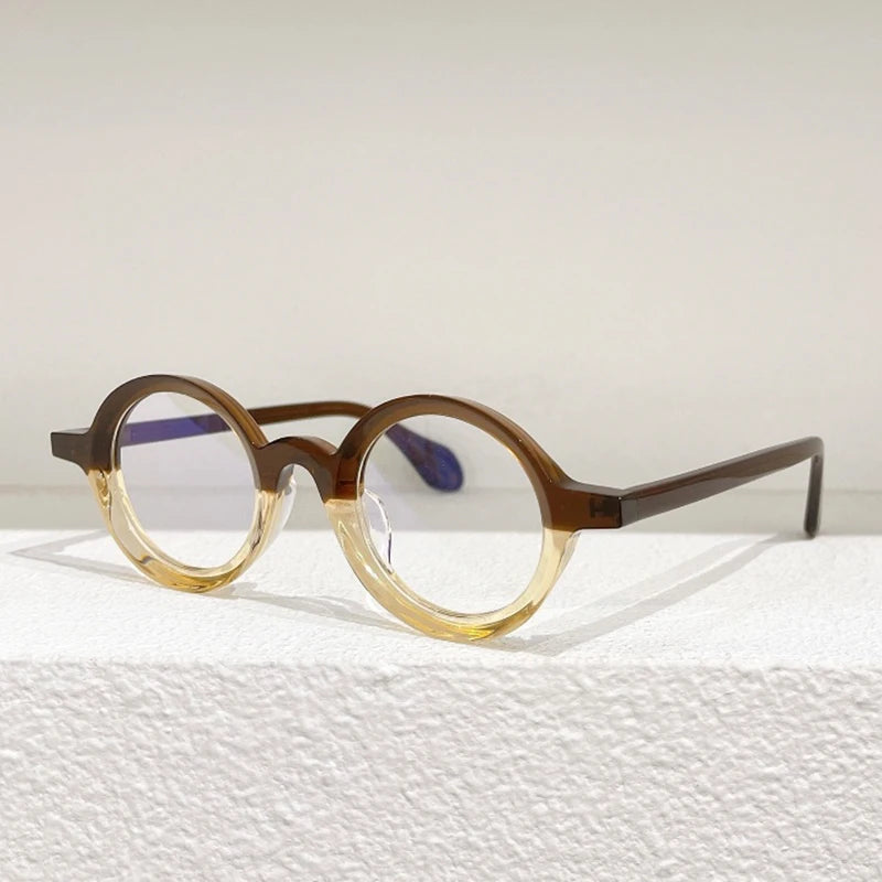 Japanese Round Acetate Original Glasses Frames High Quality Men Myopia Classical Handmade Eyeglasses Women  Eyewear