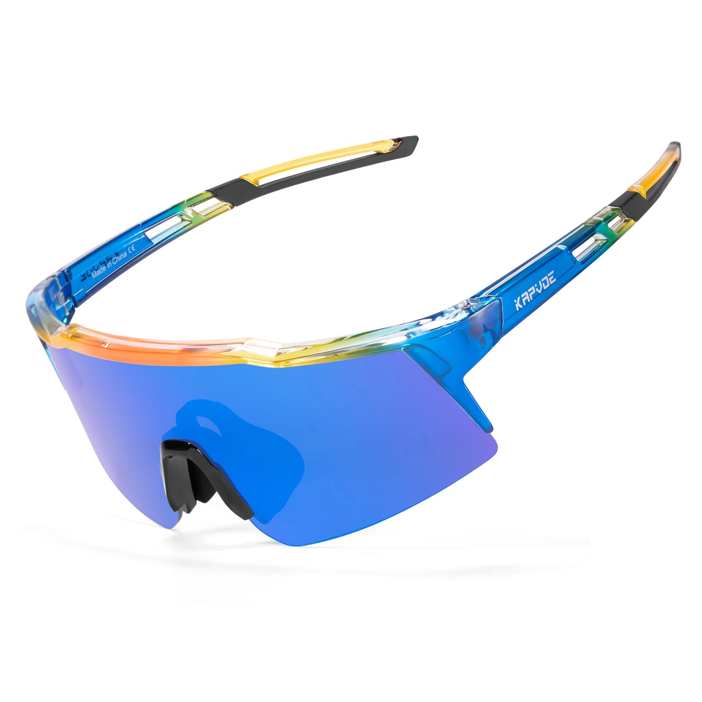 Kapvoe-Child Polarized Cycling Sunglasses Boys Outdoor Sports Girls Men's Goggles MTB Road Bike Protection Glasses Riding UV400