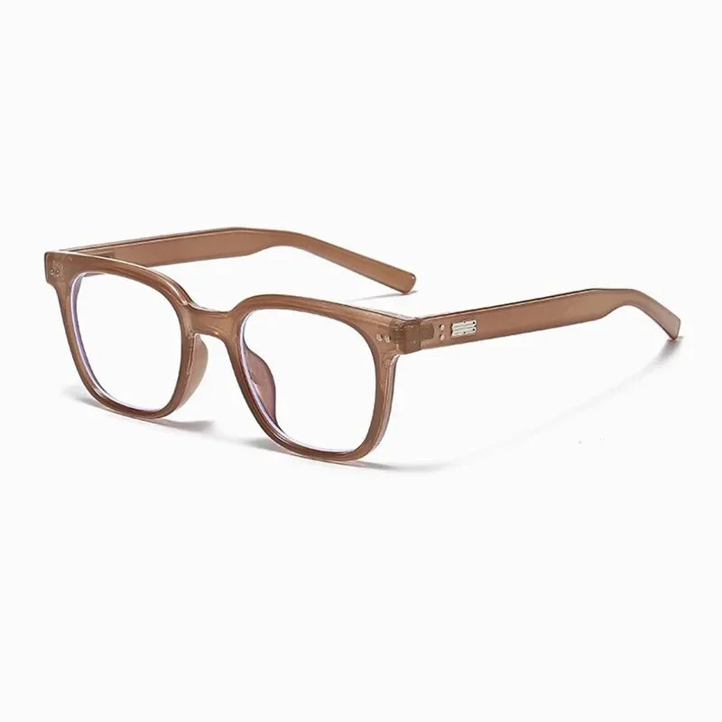 Korea Small Square Anti-blue Glasses Frame Girl Ins No Makeup Plain Glasses Men Eyewear Cute Decorative Computer Glasses