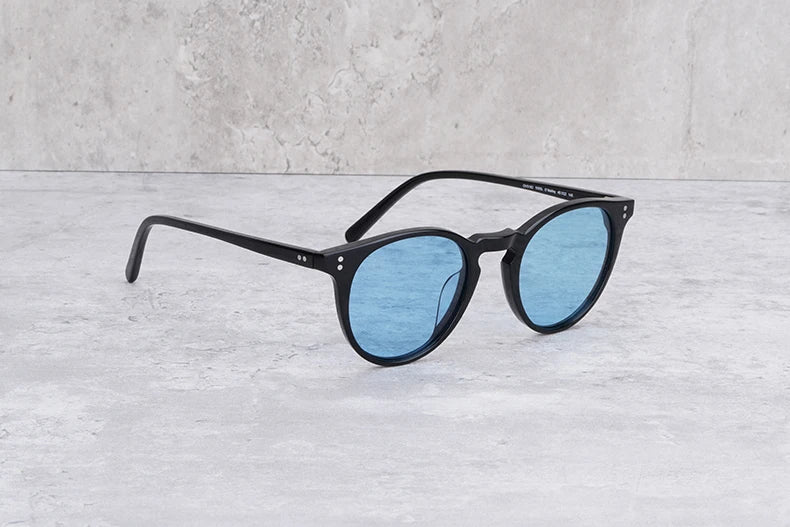 O'Malley Vintage Sunglasses Women Polarized Mens Sunglasses Brand Designer 2022 Oval Retro Round Acetate Sunglasses Woman