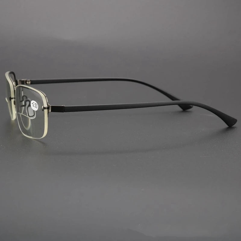 PANDER High Quality Detachable Anti Blue Light Bifocal Reading Glasses Men Women Ultralight Sunglasses Tr90 Alloy Frame 1.50 1.0