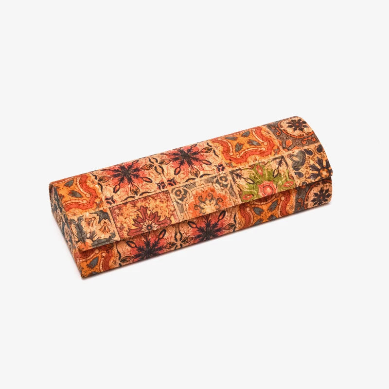 PU Tribal Totem Glasses Case Women Creative Personality Sunglasses Box Glasses Storage Box Eyewear Protection Containers