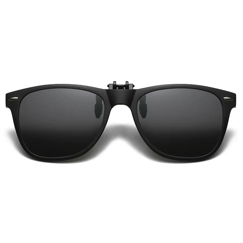 Polarized Flip Up Clip On Sunglasses Men Women Fishing Photochromic Glasses UV400 Changing Night Vision Driving Goggles Glasses