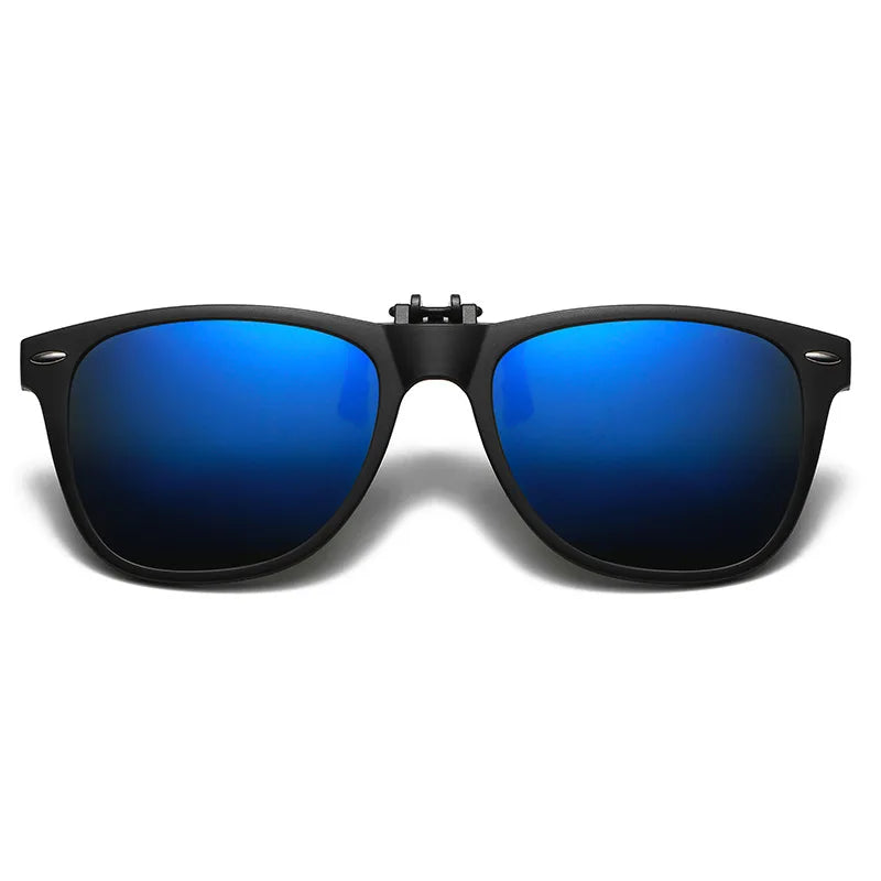 Polarized Flip Up Clip On Sunglasses Men Women Fishing Photochromic Glasses UV400 Changing Night Vision Driving Goggles Glasses