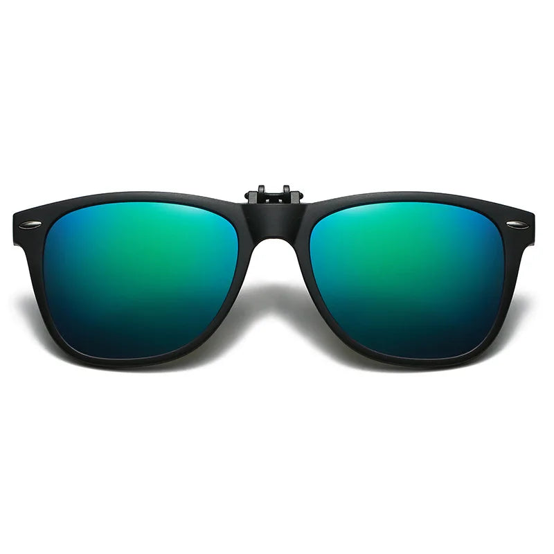 Polarized Flip Up Clip On Sunglasses Men Women Fishing Photochromic Glasses UV400 Changing Night Vision Driving Goggles Glasses