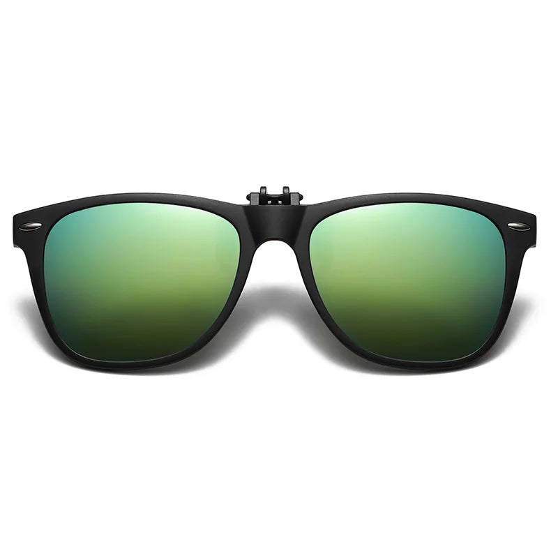 Polarized Flip Up Clip On Sunglasses Men Women Fishing Photochromic Glasses UV400 Changing Night Vision Driving Goggles Glasses