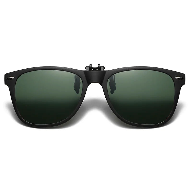 Polarized Flip Up Clip On Sunglasses Men Women Fishing Photochromic Glasses UV400 Changing Night Vision Driving Goggles Glasses
