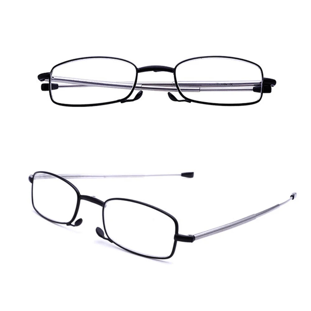 Portable Anti Blue Light Folding Reading Glasses With Case Men Women Telescopic Presbyopia Eyeglasses Elderly Glasses