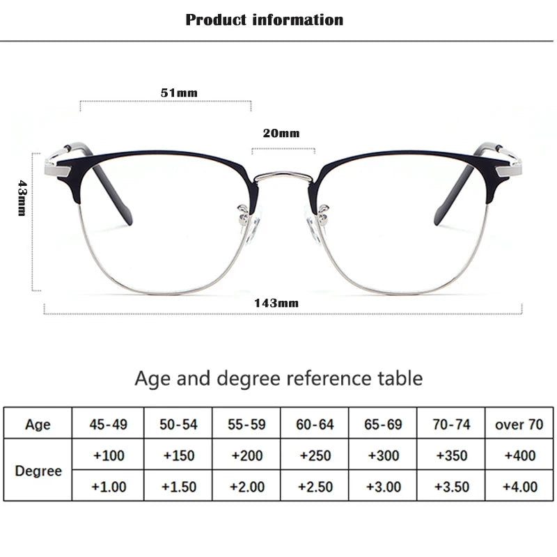 Prescription Photochromic Multifocal Reading Glasses Men Women Custom Astigmatism Anti Blue Ray Myopia Glasses Ultralight CR-39