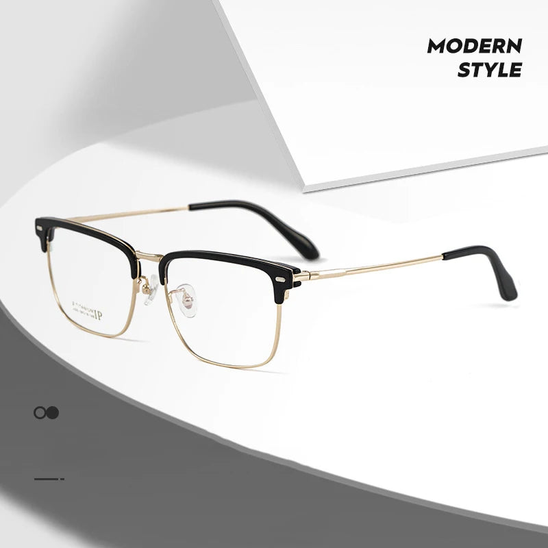 Pure Titanium Glasses Frame with Recipe Men Business Style Male High Quality Eyeglasses Prescription Man Style 2320BJ