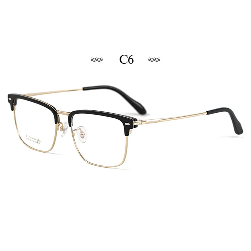 Pure Titanium Glasses Frame with Recipe Men Business Style Male High Quality Eyeglasses Prescription Man Style 2320BJ