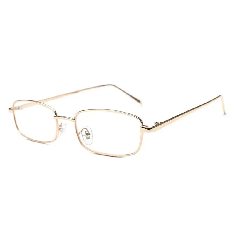 Retro Gentle Alloy Glasses Frame Women Ins ANTI-BLUE Plain Glasses Men Eyewear Cute Decorative Computer Glasses