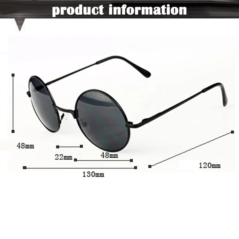 Retro Sunglasses Round Frame Cycling Sports Glasses Men Women Classic Prince Anti-UV Color Reflector Funny Protect Eyes