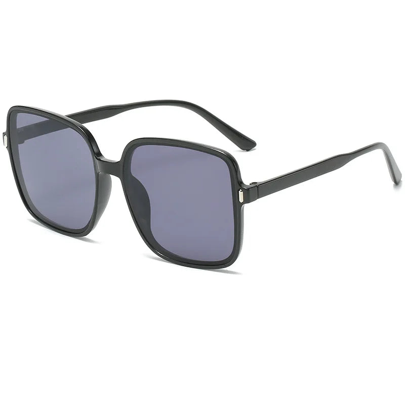 Retro Vintage Square Sunglasses Woman Designer Gradient Sun Glasses Female Clear Lens Black White Oculos De Sol