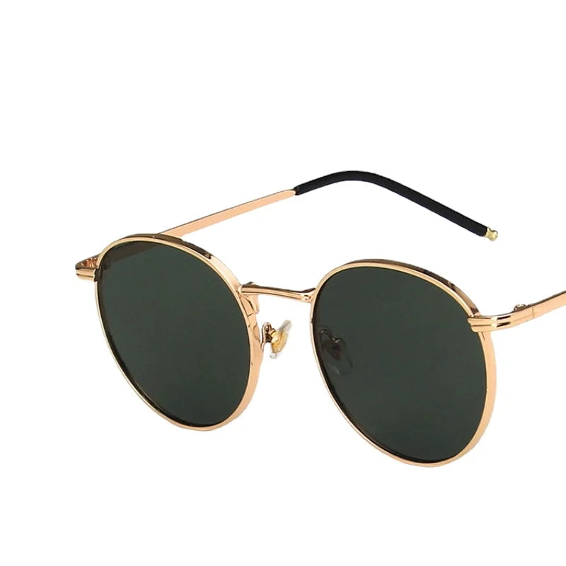 Round Frame Street Shooting Sun Glasses Korean Version Trendy Retro Small Face Designer Sunglasses 2022 New Sunglasses for Women