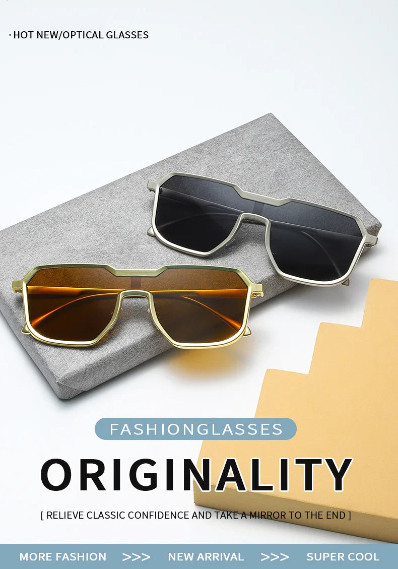 2024 New Irregular Sunglasses for Men Steampunk Style Metal Sunglasses Luxury Designer Sunglasses Womens Sun Glasses Wholesale