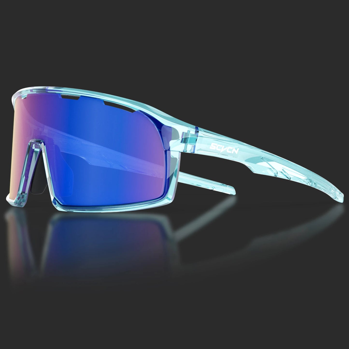 SCVCN UV400 Photochromic Cycling Sunglasses for Men Bike Glasses Driving Eyewear Outdoor Sports MTB Women Baseball Sunglasses