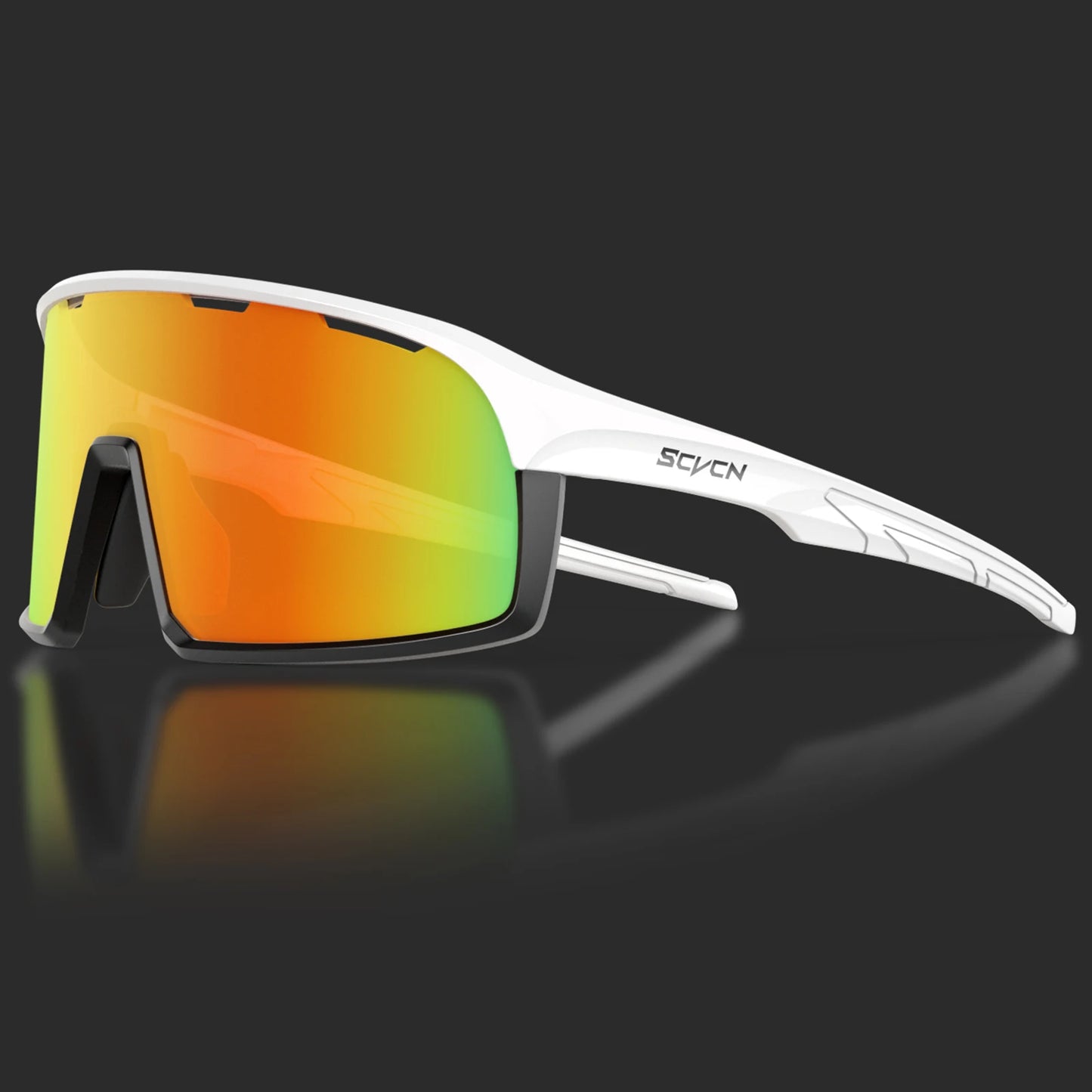 SCVCN UV400 Photochromic Cycling Sunglasses for Men Bike Glasses Driving Eyewear Outdoor Sports MTB Women Baseball Sunglasses