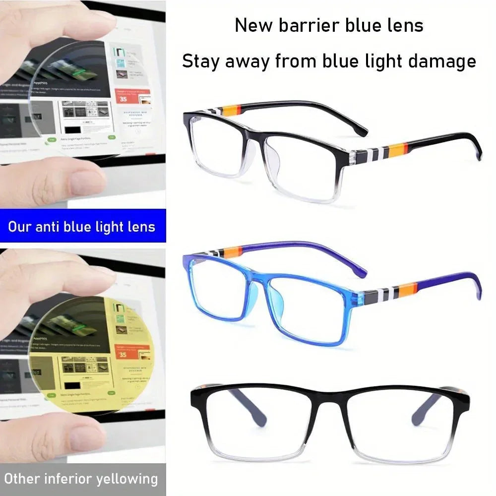 Anti-Blue Light Reading Glasses Men Ultra-Light Eye Protection Readers Eyewear Unisex Elegant Comfortable Presbyopia Glasses