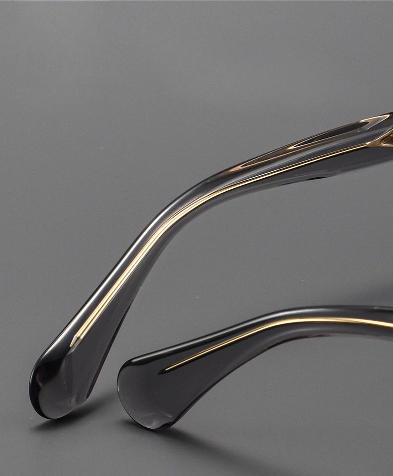 Japanese Style Round Handmade Eyeglasses Frames Acetate Classical Retro Men Black Tortoise Ladies Glasses with Case