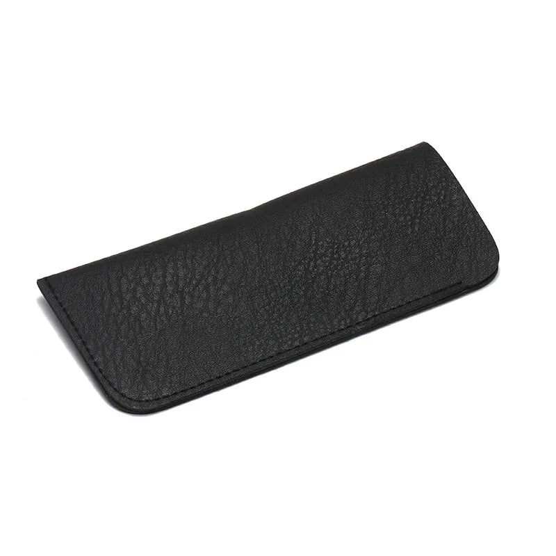 Soft Leather Reading Glasses Bag Case Waterproof Solid Sun Glasses Pouch Simple Eyewear Storage Bags Eyewear Accessories