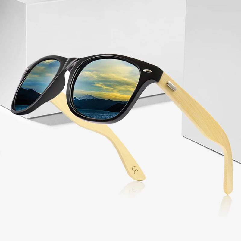 Sunglasses Men Brand Designer Travel Goggles Sun Glasses Vintage Wooden Leg Eyeglasses Sunglasses Women Male Female