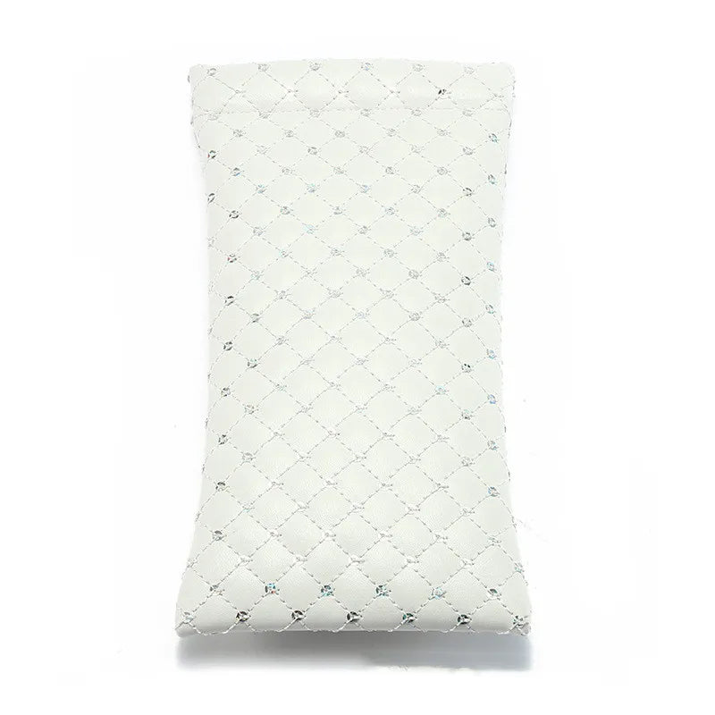 Super New Sequins Glasses Bag Women Thick Soft Glasses Case Men Large Diameter Portable Sunglasses Storage Bag