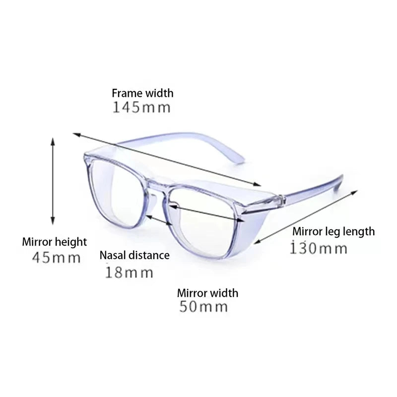 Transparent Sand-proof Anti-shock Biking Safe Goggles Anti Blue Light Glasses For Men Women Blue Blocking Protect Eyewear