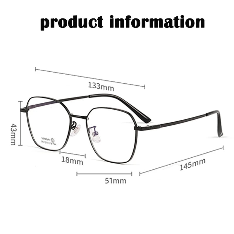 Ultralight Flexible Polygon Oval Reading Glasses Men Women High Quality Titanium Magnifying Reader Presbyopic Glasses +25 75 125