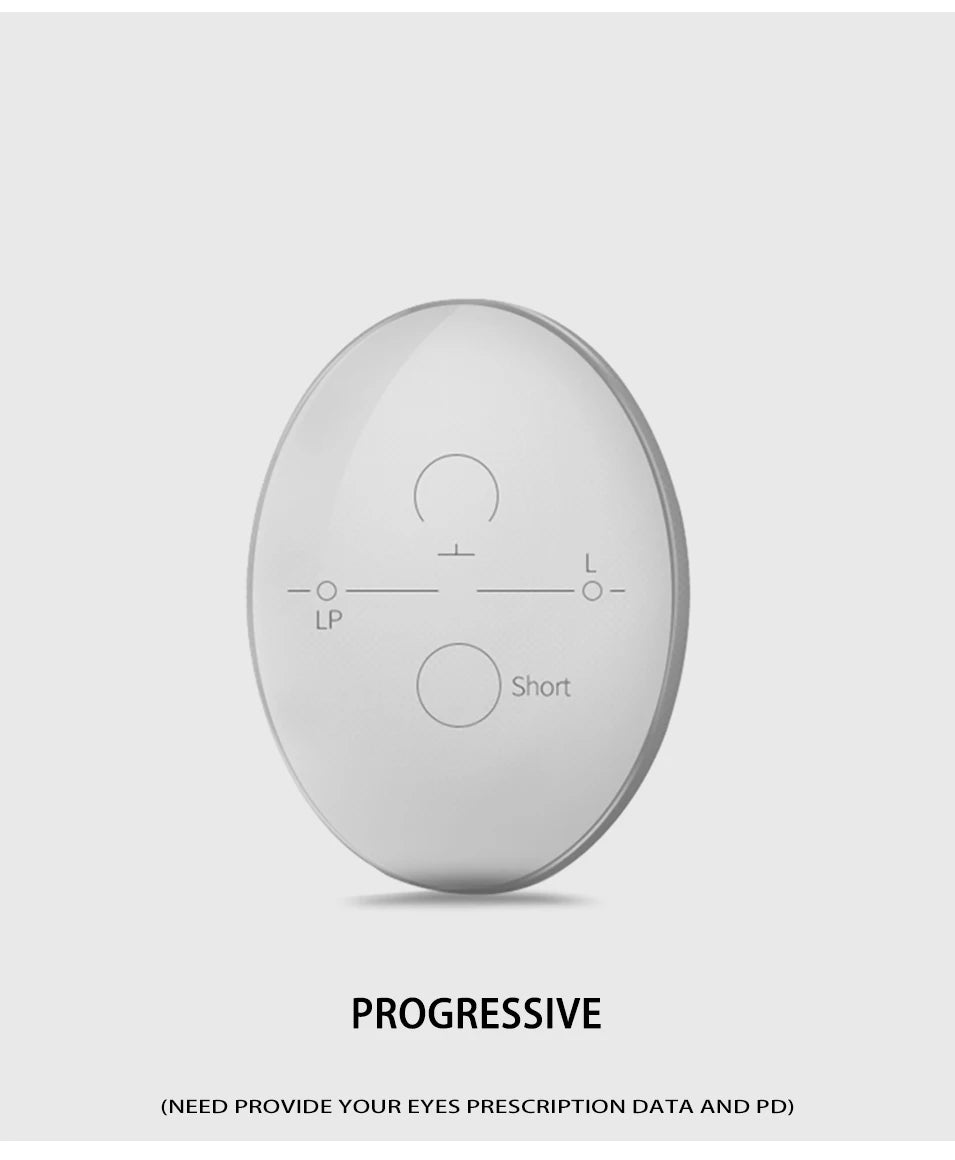 VCKA 1.56 1.61 1.67 Progressive Multifocal Lenses Spectacles Lenses Prescription Myopia Hyperopia Resistance Short Middle Far Le