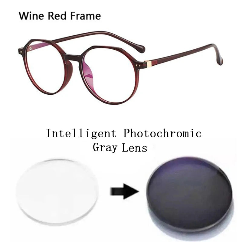 Women TR90 Photochromic Reading Glasses Ladies Female Presbyopic Sunglasses Rivets Hyperopia Driving Travel Spectacles Magnifier