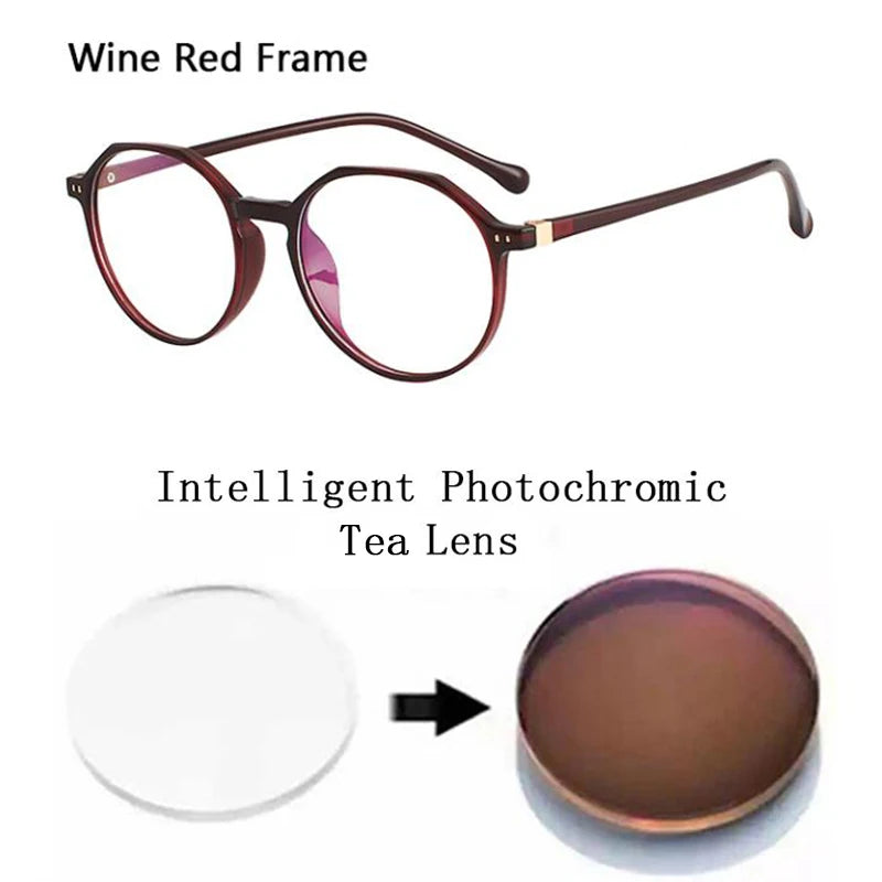 Women TR90 Photochromic Reading Glasses Ladies Female Presbyopic Sunglasses Rivets Hyperopia Driving Travel Spectacles Magnifier