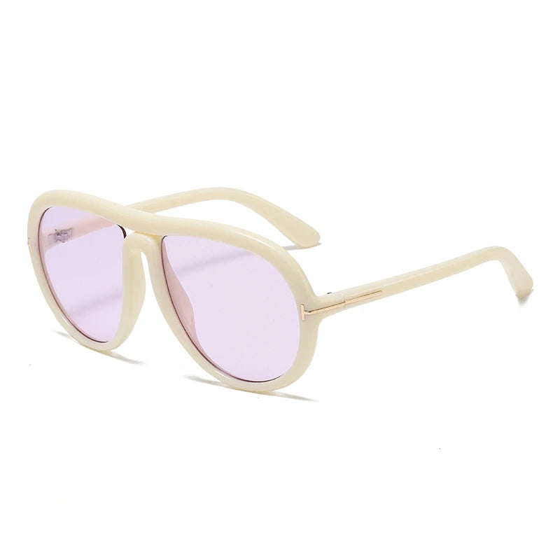 Women's Luxury Designer Sunglasses Trend Ultraviolet-proof Sun Glasses Vintage Retro T-shaped New UV400 Men Sunglasses