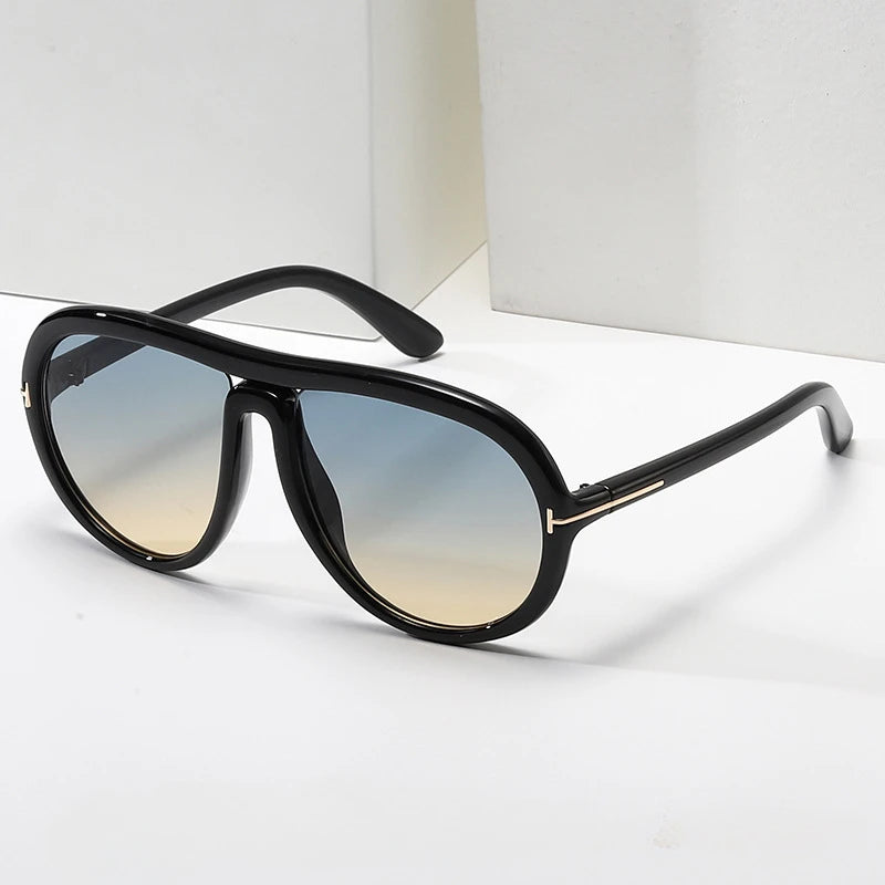 Women's Luxury Designer Sunglasses Trend Ultraviolet-proof Sun Glasses Vintage Retro T-shaped New UV400 Men Sunglasses