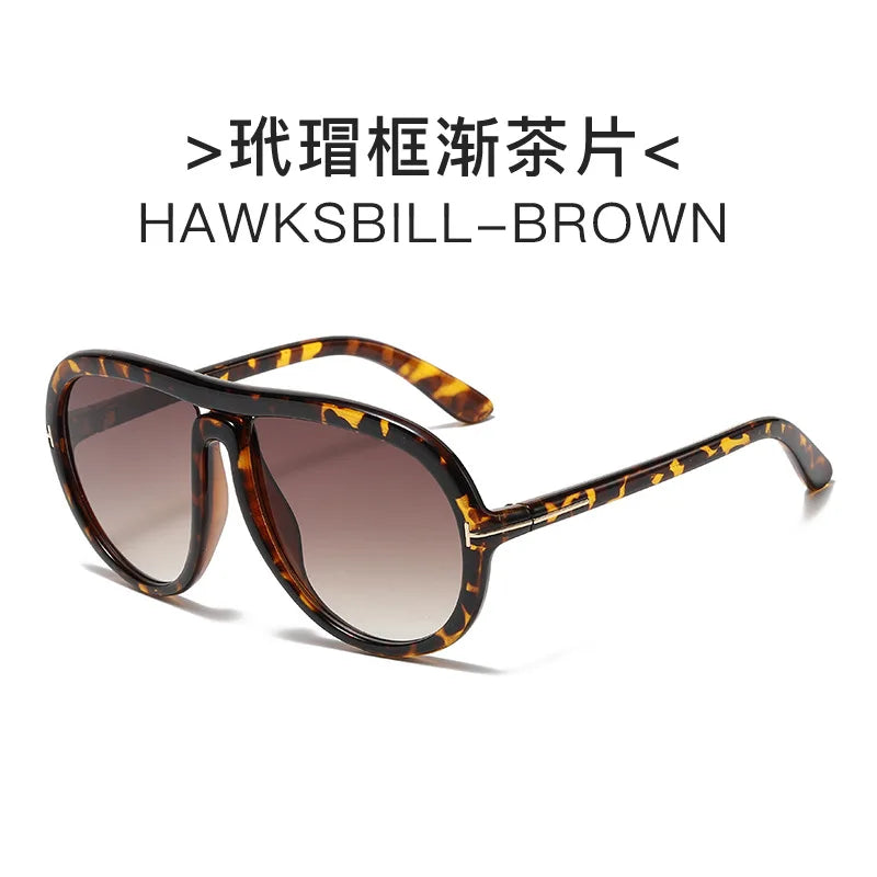 Women's Luxury Designer Sunglasses Trend Ultraviolet-proof Sun Glasses Vintage Retro T-shaped New UV400 Men Sunglasses